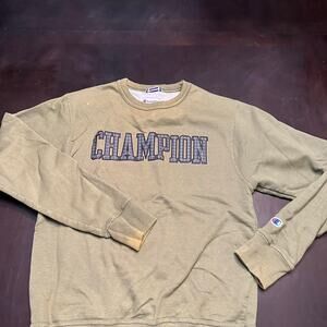 Champion green and blue crewneck